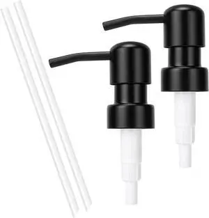 2 Pack Black Stainless Steel Soap Dispenser Pump Replacement Standard 28/400 Thread for Lotion Dish Soap Kitchen Bathroom 2 Pack Black Stainless Steel Soap Dispenser Pump Replacement Standard 28/400 Thread for Lotion Dish Soap Kitchen Bathroom