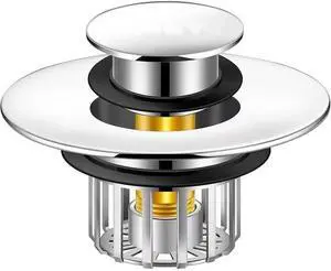 Pop-Up Drain Plug with ScreenBathtub PlugsShower Drain Hair CatcherDrain Protectors for 1-1/2 to 1-3/4 inch Bathtub Drain Holes Pop-Up Drain Plug with ScreenBathtub PlugsShower Drain Hair CatcherDrain Protectors for 1-1/2 to 1-3/4 inch Bathtub Drain Holes