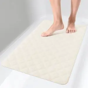Yolife Bathtub Shower Mat Non Slip, Natural Rubber Bath Tub Floor Liner Mats with Strong Suction Cups for Inside Shower Bathroom, Machine Washable, Soft on Feet, 27.5 x 17 Inch, Beige Yolife Bathtub Shower Mat Non Slip, Natural Rubber Bath Tub Floor Liner Mats with Strong Suction Cups for Inside Shower Bathroom, Machine Washable, Soft on Feet, 27.5 x 17 Inch, Beige