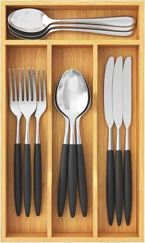 Lifewit Bamboo Silverware Tray for Drawer, 6.7 x 12 | Utensil Organizer for Kitchen, Flatware and Cutlery Holder, Storage for Spoons Forks Knives, Natural Lifewit Bamboo Silverware Tray for Drawer, 6.7 x 12 | Utensil Organizer for Kitchen, Flatware and Cutlery Holder, Storage for Spoons Forks Knives, Natural