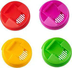 Soda Can Lid Covers, Reusable 2.4in Lids, 4-Pack | Round plastic covers fit standard soda, beer, juice and beverage cans for storage and drink protection. Soda Can Lid Covers, Reusable 2.4in Lids, 4-Pack | Round plastic covers fit standard soda, beer, juice and beverage cans for storage and drink protection.