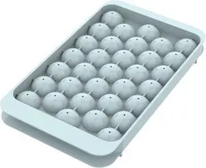 WIBIMEN Ice Cube Tray with Lid, 1" Round Ice Tray for Freezer (1 Tray Only) | 1 Tray Makes 1" Round Ice Balls for Iced Coffee & Juice, Easy Twist Release, Space-Saving for Home Use WIBIMEN Ice Cube Tray with Lid, 1" Round Ice Tray for Freezer (1 Tray Only) | 1 Tray Makes 1" Round Ice Balls for Iced Coffee & Juice, Easy Twist Release, Space-Saving for Home Use