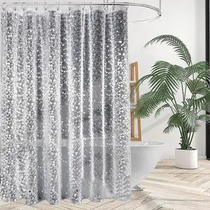 Shower Curtain Liner, Waterproof EVA 3D Shower Curtains with Duty Heavy Bottom Magnets and Rust Proof Grommets, Weighted Shower Liner for Shower Stall, Bathtubs Shower Curtain Liner, Waterproof EVA 3D Shower Curtains with Duty Heavy Bottom Magnets and Rust Proof Grommets, Weighted Shower Liner for Shower Stall, Bathtubs