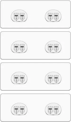 MIUTME 4-Pack Shower Caddy Adhesive Replacement, Strong Transparent Adhesive Hooks,Waterproof Shower Strips,No Drilling,for Soap Holder, Bathroom Storage Shelves and Kitchen Racks MIUTME 4-Pack Shower Caddy Adhesive Replacement, Strong Transparent Adhesive Hooks,Waterproof Shower Strips,No Drilling,for Soap Holder, Bathroom Storage Shelves and Kitchen Racks
