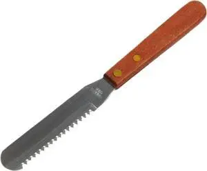 Chef Craft Select Stainless Steel Cut and Spread Knife, 4 inch blade 8 inches in length, Wood Handled Chef Craft Select Stainless Steel Cut and Spread Knife, 4 inch blade 8 inches in length, Wood Handled