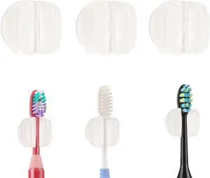 6 PCS Suction Cup Toothbrush Holder for Mirror, Electric Toothbrush Head Hanger Wall Mounted for Bathroom, Waterproof Multifunctional Hook for Towel, Key and Razor Clear 6 PCS Suction Cup Toothbrush Holder for Mirror, Electric Toothbrush Head Hanger Wall Mounted for Bathroom, Waterproof Multifunctional Hook for Towel, Key and Razor Clear