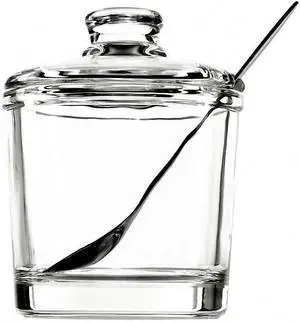 Glass Sugar Bowl with Lid and Spoon | Airtight Classic Design for Sugar, Salt, Pepper & Spices | Essential Kitchen & Dining Table Storage Container Glass Sugar Bowl with Lid and Spoon | Airtight Classic Design for Sugar, Salt, Pepper & Spices | Essential Kitchen & Dining Table Storage Container