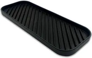 Silicone Sink Organizer Tray, Multi-Use Soap & Sponge Holder for Kitchen and Bathroom Countertops, Non-Slip Soap Dish(Black) Silicone Sink Organizer Tray, Multi-Use Soap & Sponge Holder for Kitchen and Bathroom Countertops, Non-Slip Soap Dish(Black)