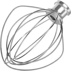 K45WW 6-Wire Whip Attachment Fits KitchenAid Tilt Head Stand Mixer - Egg Heavy Cream Beater, Cakes Mayonnaise Whisk for Kitchen Aid Mixer Accessory Replacement Parts K45WW 6-Wire Whip Attachment Fits KitchenAid Tilt Head Stand Mixer - Egg Heavy Cream Beater, Cakes Mayonnaise Whisk for Kitchen Aid Mixer Accessory Replacement Parts