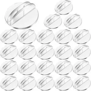 Yinkin 50 Pcs Mini Plastic Card Stands 1 Inch Round Base Clips,Clear | Place Card Holders for Table Numbers Price Tags Menus, Game Pieces Holders Dual Slot Design for Weddings Parties Yinkin 50 Pcs Mini Plastic Card Stands 1 Inch Round Base Clips,Clear | Place Card Holders for Table Numbers Price Tags Menus, Game Pieces Holders Dual Slot Design for Weddings Parties