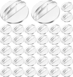 Harloon 100 Pcs Card Stands Translucent Plastic Card Holders Game Stands Paper Miniature Bases Clear Paper Board Clips for Table Numbers Business Price Tags Menus Labels Party, 1 Inch Harloon 100 Pcs Card Stands Translucent Plastic Card Holders Game Stands Paper Miniature Bases Clear Paper Board Clips for Table Numbers Business Price Tags Menus Labels Party, 1 Inch