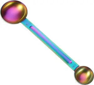 Double Sided Measuring Spoon Stainless Steel Coffee Scoop Teaspoon Measuring Spoon 1 Tsp (5ml) & 1 Tbsp (15ml) Dual-Measure Long-Handle Spoons Coffee Measurings Spoons (Colorful) Double Sided Measuring Spoon Stainless Steel Coffee Scoop Teaspoon Measuring Spoon 1 Tsp (5ml) & 1 Tbsp (15ml) Dual-Measure Long-Handle Spoons Coffee Measurings Spoons (Colorful)