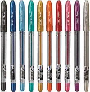 linc Shine Glitter Gel Pen, 10 CT Assorted | 1.0mm Medium Tip Size, Contoured Grip, Broad for Thick Vibrant Lines, Stocking Stuffer linc Shine Glitter Gel Pen, 10 CT Assorted | 1.0mm Medium Tip Size, Contoured Grip, Broad for Thick Vibrant Lines, Stocking Stuffer