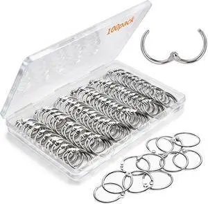 100 Pack-1 inch GIUCNOK Binder Rings, Loose Leaf Binder Book Rings, with Metal Nickel Plated for Key, and Index Cards, Premium Ring Clips, Paper Rings, for School, Home or Office, Silver 100 Pack-1 inch GIUCNOK Binder Rings, Loose Leaf Binder Book Rings, with Metal Nickel Plated for Key, and Index Cards, Premium Ring Clips, Paper Rings, for School, Home or Office, Silver