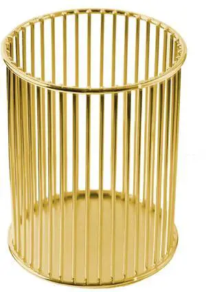 Gold Metal Pen Holder Cup for Desk Makeup Brushes Pencil Holders Home Office Organizer Gold Metal Pen Holder Cup for Desk Makeup Brushes Pencil Holders Home Office Organizer
