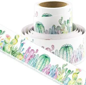 Ceiba Tree Watercolor Cactus Bulletin Board Borders | Straight Border Trim, Classroom Decoration, Chalkboard, Whiteboard Ceiba Tree Watercolor Cactus Bulletin Board Borders | Straight Border Trim, Classroom Decoration, Chalkboard, Whiteboard
