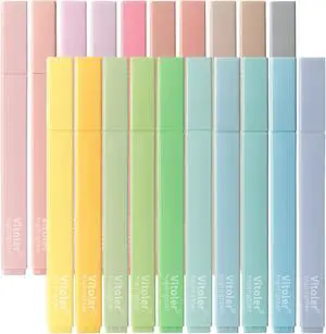 Piochoo Highlighters,20Pcs Highlighters Assorted Colors,Chisel Tip Bible Pens,Pastel Markers for Journaling Planner Notes Graduation Gifts Piochoo Highlighters,20Pcs Highlighters Assorted Colors,Chisel Tip Bible Pens,Pastel Markers for Journaling Planner Notes Graduation Gifts