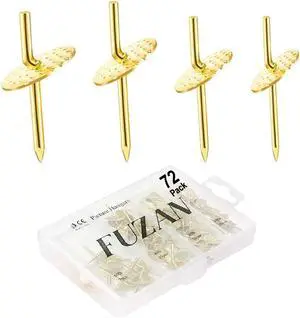 72 pcs Picture Hangers with 10-60lbs, 4 Different Size Picture Hangers, Iron Alloy Nail Hooks, Plaster Picture Hanging Kit on Wooden/Drywall Hanging Hardware for Clock, Mirror, Jewelry 72 pcs Picture Hangers with 10-60lbs, 4 Different Size Picture Hangers, Iron Alloy Nail Hooks, Plaster Picture Hanging Kit on Wooden/Drywall Hanging Hardware for Clock, Mirror, Jewelry