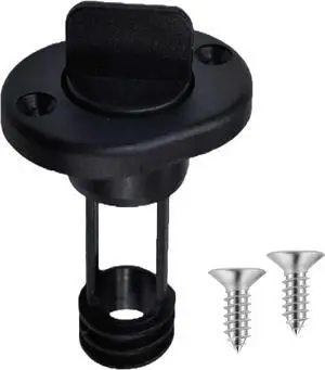 Screw Type Marine Transom Drain Plug with 1-inch Rubber O-Ring for Skeeter Boats Kayaks-Black Screw Type Marine Transom Drain Plug with 1-inch Rubber O-Ring for Skeeter Boats Kayaks-Black