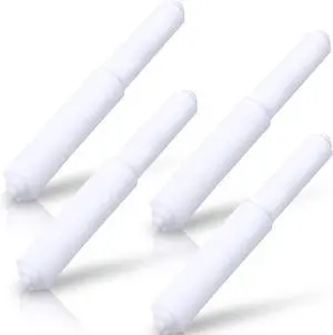 Rindion 4 Pack Toilet Paper Holder Spring Rod, White Toilet Paper Roller Replacement, Plastic Toilet Paper Holder Replacement Rod Rindion 4 Pack Toilet Paper Holder Spring Rod, White Toilet Paper Roller Replacement, Plastic Toilet Paper Holder Replacement Rod