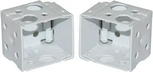 Cutelec Box Mounting Bracket 1set for 1" Mini Blinds White Color Window Blinds Headrail with 1"x1" Size Cutelec Box Mounting Bracket 1set for 1" Mini Blinds White Color Window Blinds Headrail with 1"x1" Size