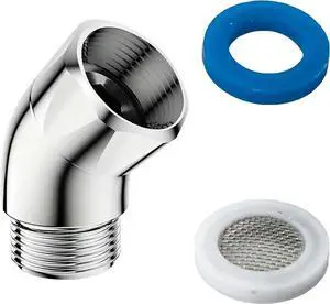 Shower Head Elbow Adapter 45 Degree Solid Brass Shower Head Angle Adapter Extender for Handheld Showhead with Straight Arm Wall Shower Heads Handheld Sprayer Tilt Rainfall Downward Shower Head Elbow Adapter 45 Degree Solid Brass Shower Head Angle Adapter Extender for Handheld Showhead with Straight Arm Wall Shower Heads Handheld Sprayer Tilt Rainfall Downward