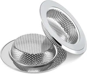 2PCS Sink Drain Strainer Set, 4.5 Inch Outer Diameter | Stainless Steel Ktchen Sink Strainer, Sink Drain Cover Filter Food Catcher Basket,Prevent Clogs and Keep Drains Clear 2PCS Sink Drain Strainer Set, 4.5 Inch Outer Diameter | Stainless Steel Ktchen Sink Strainer, Sink Drain Cover Filter Food Catcher Basket,Prevent Clogs and Keep Drains Clear