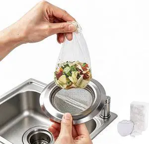 Sink Drain Strainer 300 PCS | Fine Mesh Disposable Drain Covers for Kitchen Sink and Bathroom, for Sourdough Coffee Grounds and Hair Clog Protection Sink Drain Strainer 300 PCS | Fine Mesh Disposable Drain Covers for Kitchen Sink and Bathroom, for Sourdough Coffee Grounds and Hair Clog Protection