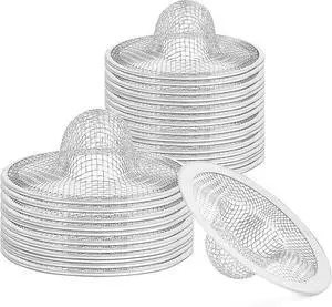 Kingrol 50 Pack 2-3/4 Inch Stainless Steel Sink Strainers, Small Mesh Drain Strainer Baskets for Kitchen Sink, Bathroom Sink, Bathtub, Laundry, Floor Drain and Utility Sink Kingrol 50 Pack 2-3/4 Inch Stainless Steel Sink Strainers, Small Mesh Drain Strainer Baskets for Kitchen Sink, Bathroom Sink, Bathtub, Laundry, Floor Drain and Utility Sink