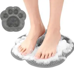 Shower Foot Scrubber Mat, 11.8" Silicone Cleaner with Strong Suction Cups | Exfoliating Feet Washer with Storage Hook Strong Grip, Easy Rinse, Spa-Like Foot Care for Home Use, Durable & Hygienic Shower Foot Scrubber Mat, 11.8" Silicone Cleaner with Strong Suction Cups | Exfoliating Feet Washer with Storage Hook Strong Grip, Easy Rinse, Spa-Like Foot Care for Home Use, Durable & Hygienic