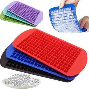 Silicone Mini Ice Cube Trays 3 Pack, 160 Crushed Ice Cube Molds Easy Release Small Ice Cube for Chilling Whiskey Cocktail, Kitchen Gadgets Stackable Ice Trays, Specialty Accessories Tool for Freezer Silicone Mini Ice Cube Trays 3 Pack, 160 Crushed Ice Cube Molds Easy Release Small Ice Cube for Chilling Whiskey Cocktail, Kitchen Gadgets Stackable Ice Trays, Specialty Accessories Tool for Freezer
