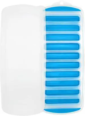 Medsuo Water Bottle Ice Cube Tray with Lid, Long Ice Sticks Mould | Easy to Pop & Clean, Sturdy, 10-Cavity, Thin Ice Blocks Tray for Water Bottle Narrow Opening Drink Jug Whiskey Cocktail Medsuo Water Bottle Ice Cube Tray with Lid, Long Ice Sticks Mould | Easy to Pop & Clean, Sturdy, 10-Cavity, Thin Ice Blocks Tray for Water Bottle Narrow Opening Drink Jug Whiskey Cocktail