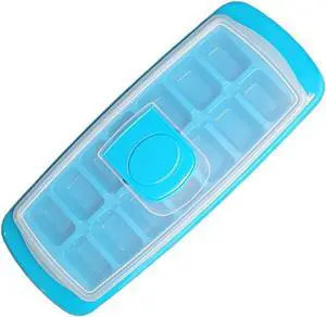 Handy Housewares Anti-Spill 14-Cubes Covered Ice Cube Tray with Easy Flip and Fill Lid (1-pack) Handy Housewares Anti-Spill 14-Cubes Covered Ice Cube Tray with Easy Flip and Fill Lid (1-pack)