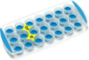 Chef Craft Select Plastic Ice Cube Tray, 11 inch in length yields 21 cubes, Color May Vary Chef Craft Select Plastic Ice Cube Tray, 11 inch in length yields 21 cubes, Color May Vary