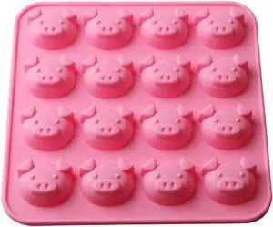 Pig Mold Silicone DIY Mold for Chocolate Candy Ice Cube 16 Cavity Pig Mold Silicone DIY Mold for Chocolate Candy Ice Cube 16 Cavity