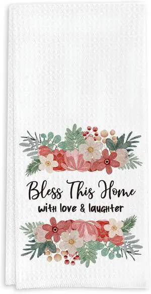 Bless This Home Bathroom Towels Gifts for New Homeowners, Kitchen Absorbent Towels 2025 Housewarming Gifts Suitable for Men Women 16 * 24in Bless This Home Bathroom Towels Gifts for New Homeowners, Kitchen Absorbent Towels 2025 Housewarming Gifts Suitable for Men Women 16 * 24in