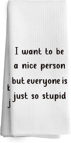 Funny Kitchen Towels Dish Towel Dishcloth 16x24 Inches, Funny Dish Towels with Sayings Towel Decorative Absorbent Hand Tea Towels for Kitchen Bathroom Decor, Humorous Gifts for Women Men Funny Kitchen Towels Dish Towel Dishcloth 16x24 Inches, Funny Dish Towels with Sayings Towel Decorative Absorbent Hand Tea Towels for Kitchen Bathroom Decor, Humorous Gifts for Women Men