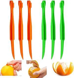 Orange Peeler - YAWALL 6Pcs Orange Peeler Tool, Plastic Lemon Citrus Peeler, Easy Open Orange Slicer Peel Cutter Kitchen Accessories Knife Gadget Pelador De Naranjas Orange Peeler - YAWALL 6Pcs Orange Peeler Tool, Plastic Lemon Citrus Peeler, Easy Open Orange Slicer Peel Cutter Kitchen Accessories Knife Gadget Pelador De Naranjas