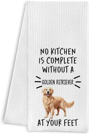 Golden Retriever Kitchen Towels - Golden Retriever Gifts, Golden Retriever Decor for Kitchen, Golden Retriever Dish Towel 16 X 24 Inches (Chenille) Golden Retriever Kitchen Towels - Golden Retriever Gifts, Golden Retriever Decor for Kitchen, Golden Retriever Dish Towel 16 X 24 Inches (Chenille)