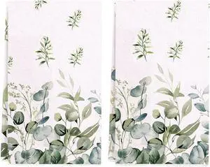 Spring Summer Kitchen Towels 17x28 Inch,Eucalyptus Collect Watercolor Floral Dish Towels Bathroom Hand Towels for Drying (Set of 2) Spring Summer Kitchen Towels 17x28 Inch,Eucalyptus Collect Watercolor Floral Dish Towels Bathroom Hand Towels for Drying (Set of 2)