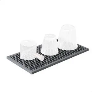 watchget Silicone Coffee Bar Mat 12 x 6 Inch, Gray | Heat-Resistant Spill Mat, Food Safe, Non-Slip, Durable Cup Drying Mat, for Countertop and Coffee Station, Flat Design watchget Silicone Coffee Bar Mat 12 x 6 Inch, Gray | Heat-Resistant Spill Mat, Food Safe, Non-Slip, Durable Cup Drying Mat, for Countertop and Coffee Station, Flat Design