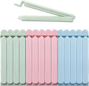 15 PCS 4.7 Inch Sealing Clip Plastic Bag Sealing Clips | Chip Clips for Food Packages, Bag Clips for Food Storage Kitchen and Home 15 PCS 4.7 Inch Sealing Clip Plastic Bag Sealing Clips | Chip Clips for Food Packages, Bag Clips for Food Storage Kitchen and Home