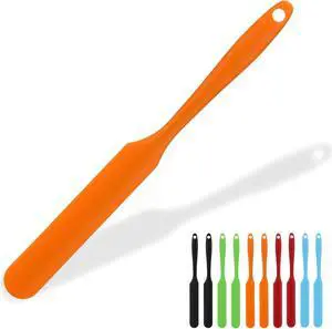 10 Pcs Silicone Jar Spatulas, 9.45 inch Non-Stick Heat Resistant Cake Cream Spatulas Set, Cake Cream Butter Spatulas(5 colors 10 Pcs Silicone Jar Spatulas, 9.45 inch Non-Stick Heat Resistant Cake Cream Spatulas Set, Cake Cream Butter Spatulas(5 colors