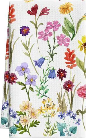 Wildflower Tea Towels For Kitchen, Vintage Floral Decorative Towel, 01 | Retro Flower Hand Dish Towels Decorations For Home Bathroom, Pretty Housewarming Gifts For Holiday Thanksgiving Christmas Wildflower Tea Towels For Kitchen, Vintage Floral Decorative Towel, 01 | Retro Flower Hand Dish Towels Decorations For Home Bathroom, Pretty Housewarming Gifts For Holiday Thanksgiving Christmas