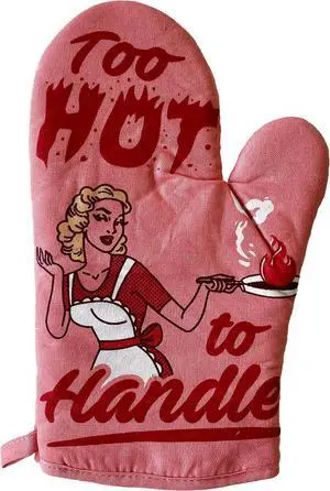 Too Hot to Handle Oven Mitt Funny Cooking Chef Sarcastic Kitchen Glove | Funny Graphic Kitchenwear, Graphic , Cool Adult Humor, Heat Protection, Novelty Cookware Too Hot to Handle Oven Mitt Funny Cooking Chef Sarcastic Kitchen Glove | Funny Graphic Kitchenwear, Graphic , Cool Adult Humor, Heat Protection, Novelty Cookware