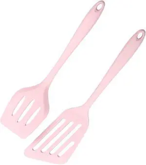 2pcs Silicone Spatula, Flexible Nonstick Rubber Fish Slotted Turner, Flipper Spatulas Heat Resistant Cookware for Baking, Frying,Cooking Seafood,Meat,Eggs,Omelets,Pancakes 2pcs Silicone Spatula, Flexible Nonstick Rubber Fish Slotted Turner, Flipper Spatulas Heat Resistant Cookware for Baking, Frying,Cooking Seafood,Meat,Eggs,Omelets,Pancakes