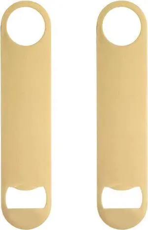2PCS Heavy Duty Stainless Steel Flat Bottle Opener Beer Bottle Opener 7" Speed Openers for Kitchen,Bar or Restaurant Birthday Wedding Bridal Shower Gifts (Gold,2) 2PCS Heavy Duty Stainless Steel Flat Bottle Opener Beer Bottle Opener 7" Speed Openers for Kitchen,Bar or Restaurant Birthday Wedding Bridal Shower Gifts (Gold,2)