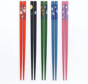 JapanBargain 3644, Bamboo Chopsticks Reusable Japanese Chinese Korean Chopsticks Set Wood Chop Sticks Hair Sticks 5 Pair Gift Set Dishwasher Safe, 9 inch, 2 Packs JapanBargain 3644, Bamboo Chopsticks Reusable Japanese Chinese Korean Chopsticks Set Wood Chop Sticks Hair Sticks 5 Pair Gift Set Dishwasher Safe, 9 inch, 2 Packs