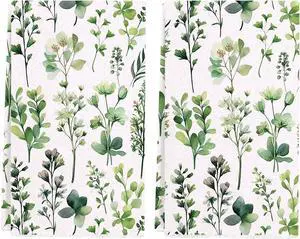 Spring Summer Kitchen Towels 17x28 Inch,Green Leave Plant Collect Watercolor Floral Dish Towels Bathroom Hand Towels for Drying (Set of 2) Spring Summer Kitchen Towels 17x28 Inch,Green Leave Plant Collect Watercolor Floral Dish Towels Bathroom Hand Towels for Drying (Set of 2)