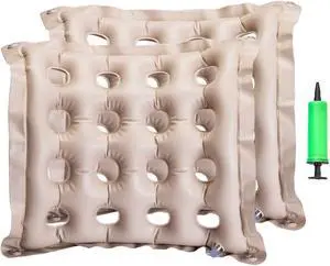 Inflatable Seat Cushion Portable Chair Cushion for Office Wheelchair 2Pack | Ideal for Travel Car Airplanes Provide Relief From Tailbone Sciatica Hip Pain Daily Use Prolonged Sitting Relief Waterproof Inflatable Seat Cushion Portable Chair Cushion for Office Wheelchair 2Pack | Ideal for Travel Car Airplanes Provide Relief From Tailbone Sciatica Hip Pain Daily Use Prolonged Sitting Relief Waterproof